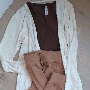 Camel Ascend Joggers and Bark wanderer Tshirt